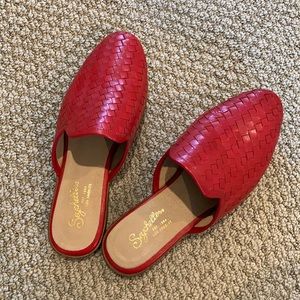 Red Seychelles Woven Mules